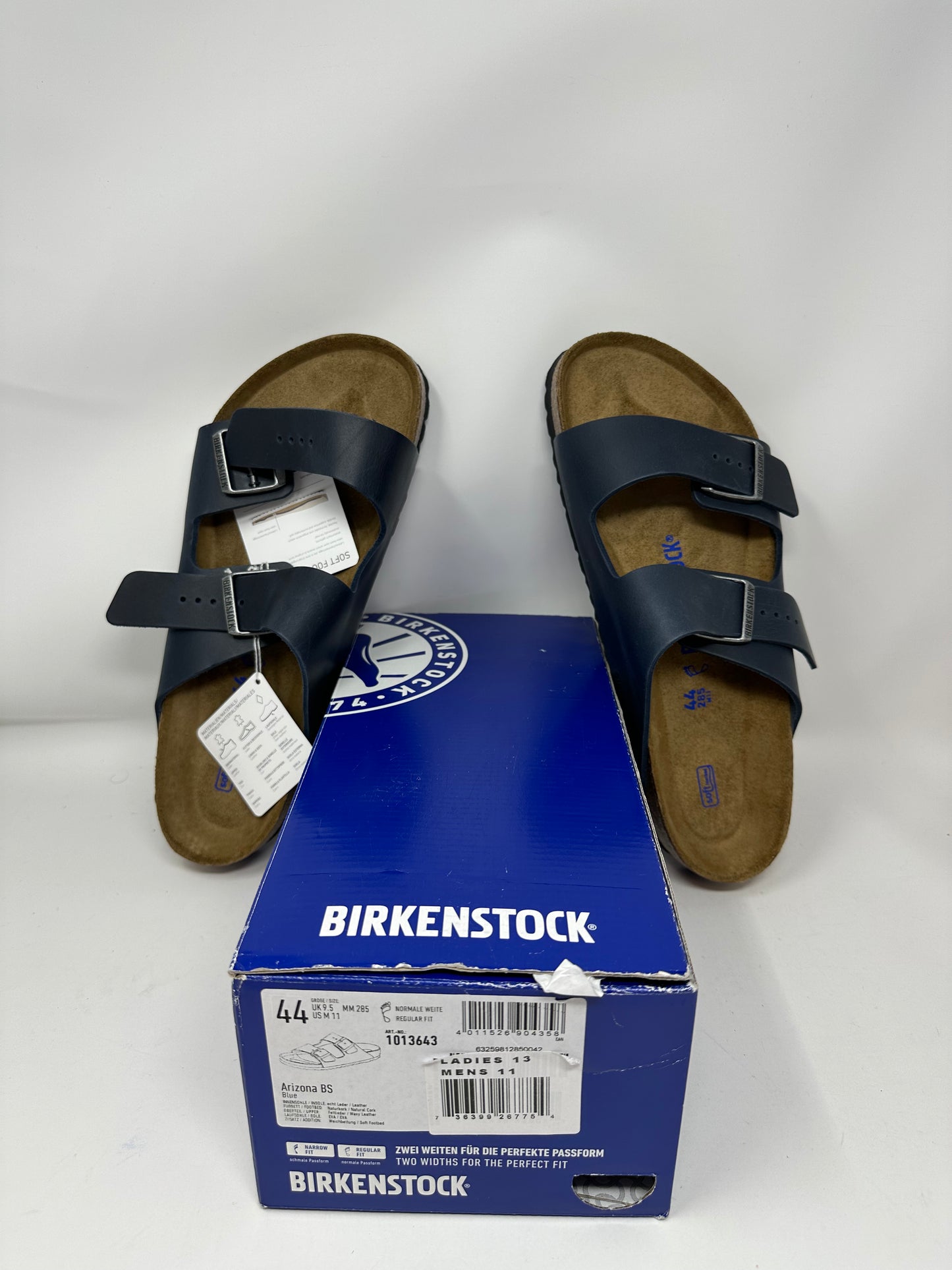 Birkenstock Arizona Sandals Size 44 Blue