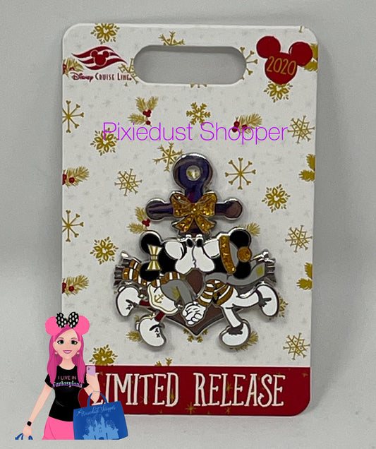 Disney Cruise Line Mickey and Minnie Holiday Pin 2020-Limited Edition - World of Treasures