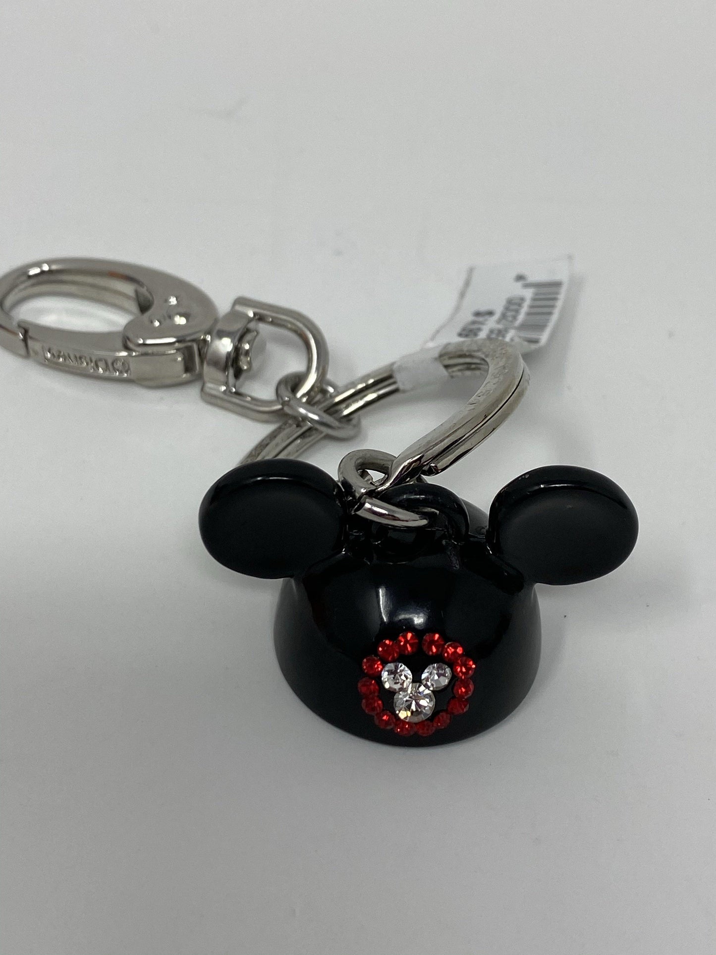 Disney Mickey Rhinestone Ear Hat Keychain Clip - World of Treasures