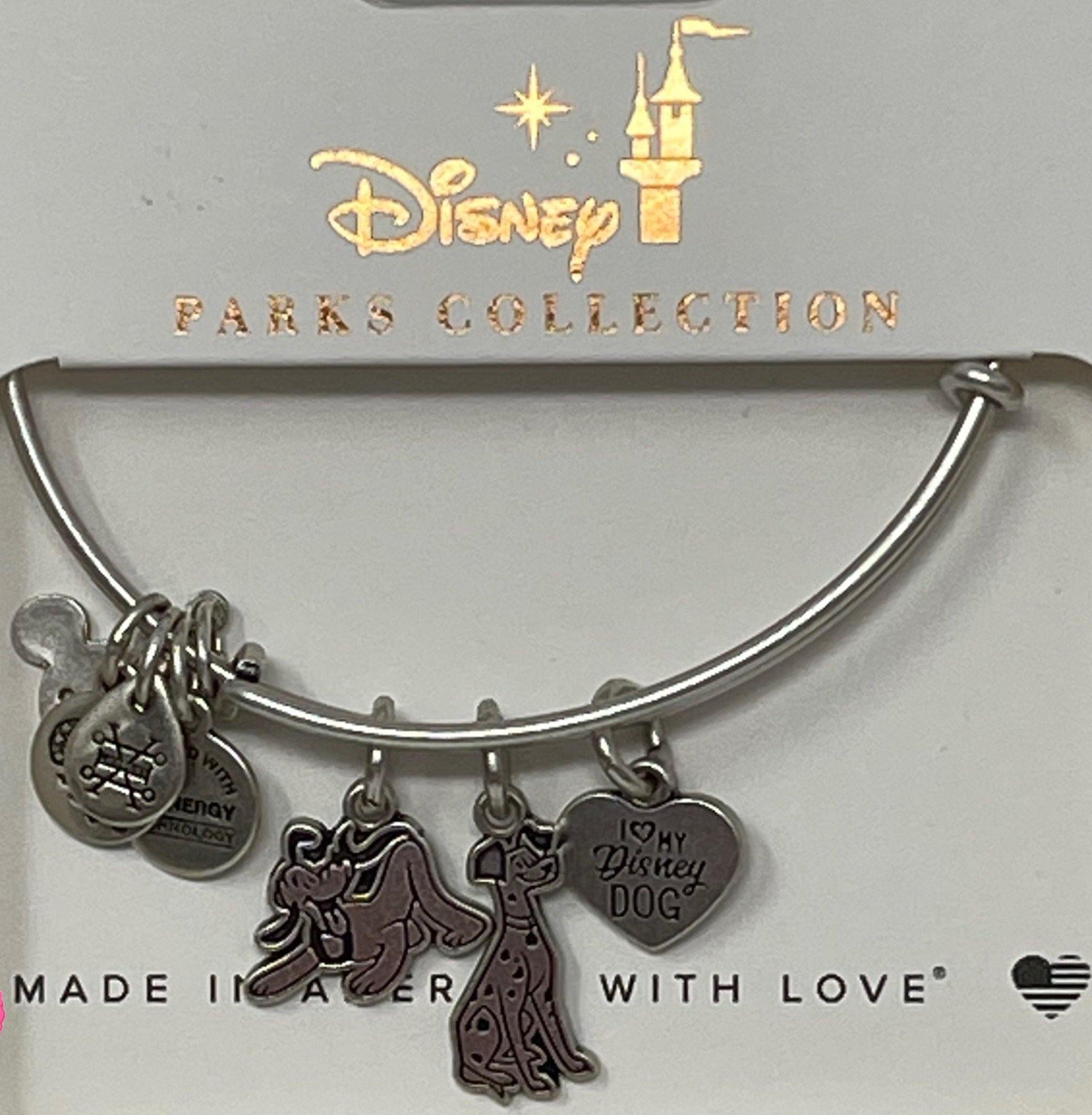 Disney Dogs Bangle by Alex and Ani in Silver - World of Treasures