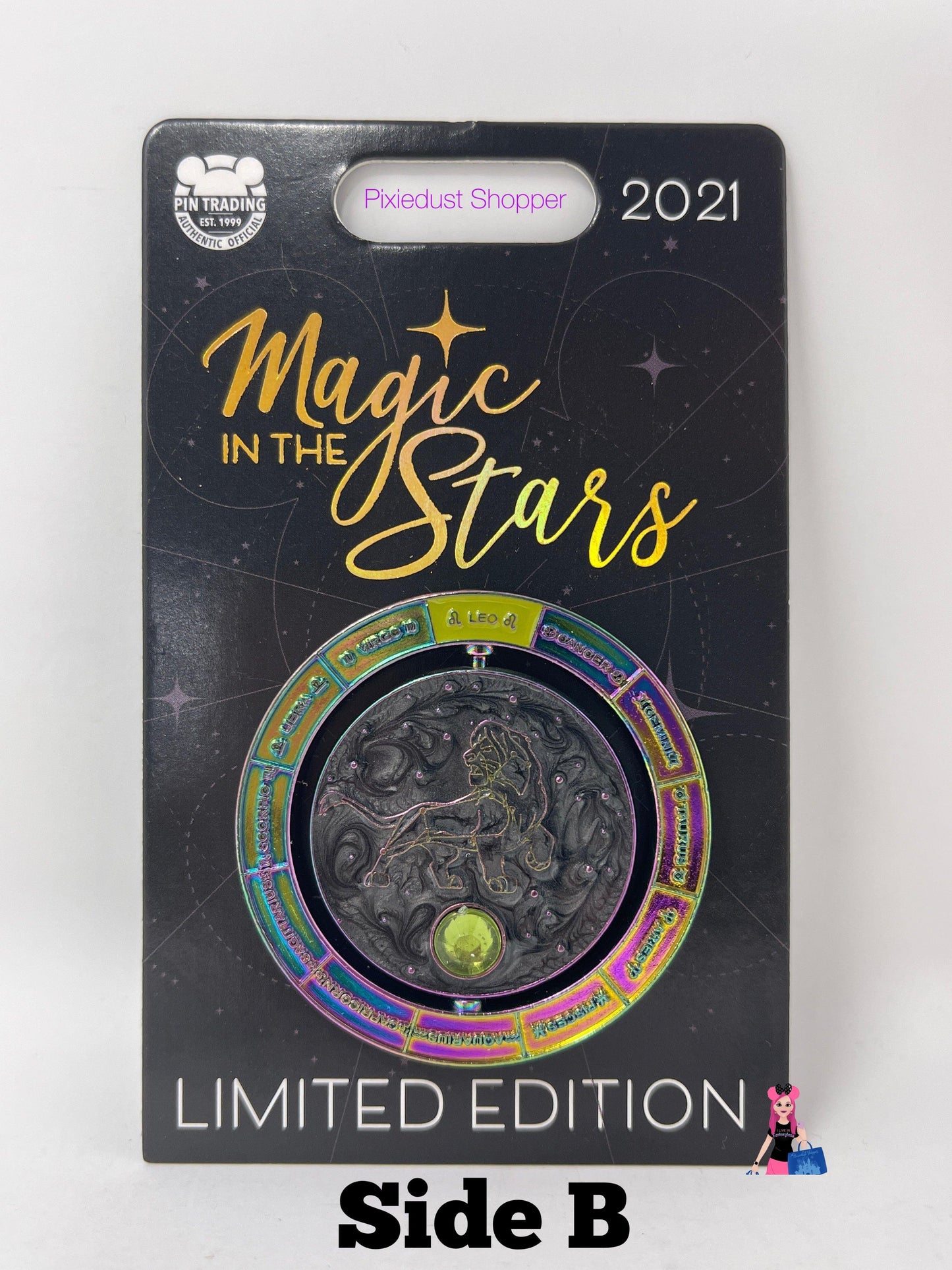 Disney Magic In The Stars 2021 Limited Edition Spinner Pin - Lion King Simba - World of Treasures