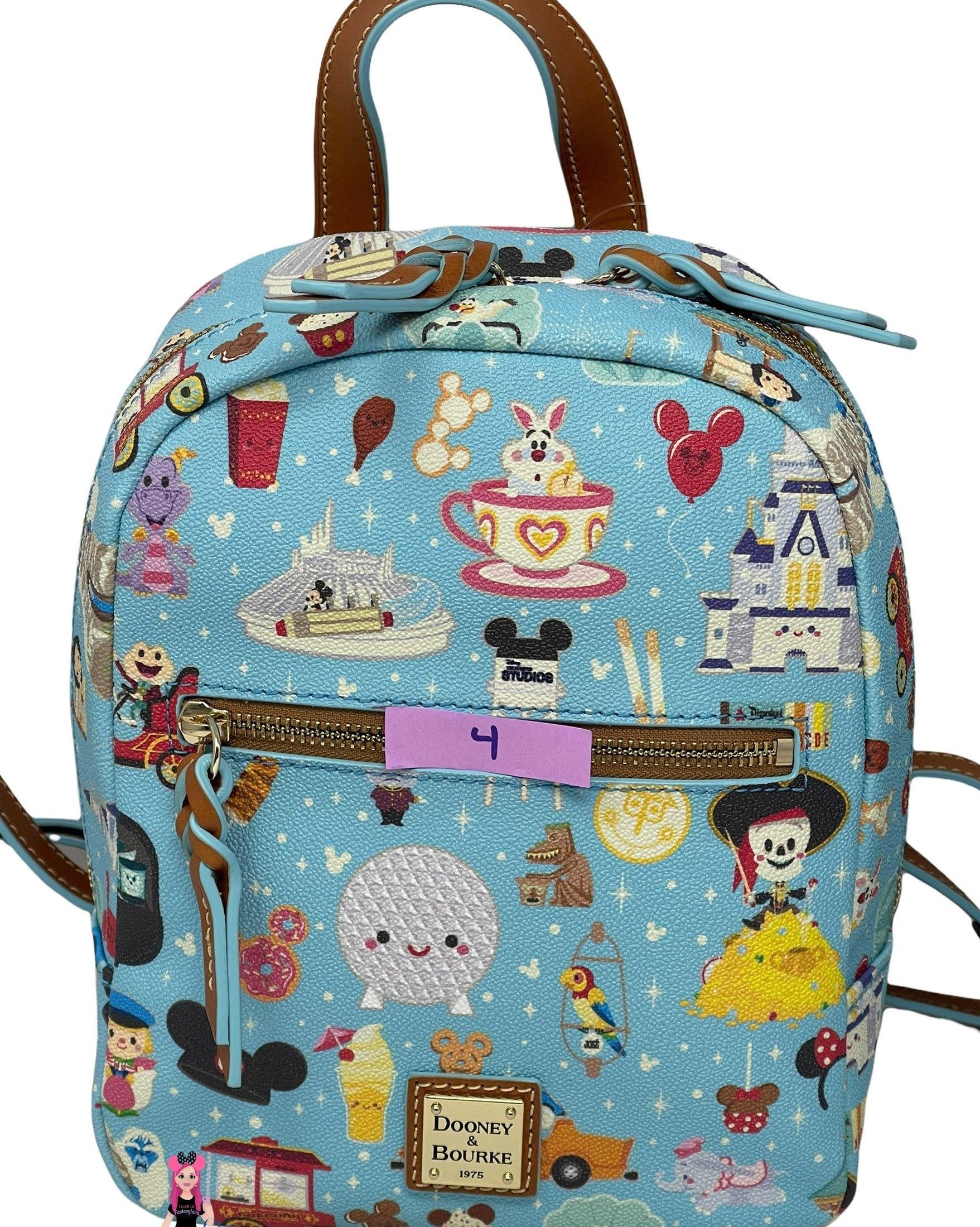 disney dooney and bourke mini backpack Pebble Grain Small Murphy & Inside key hook Disney Parks Dooney & Bourke