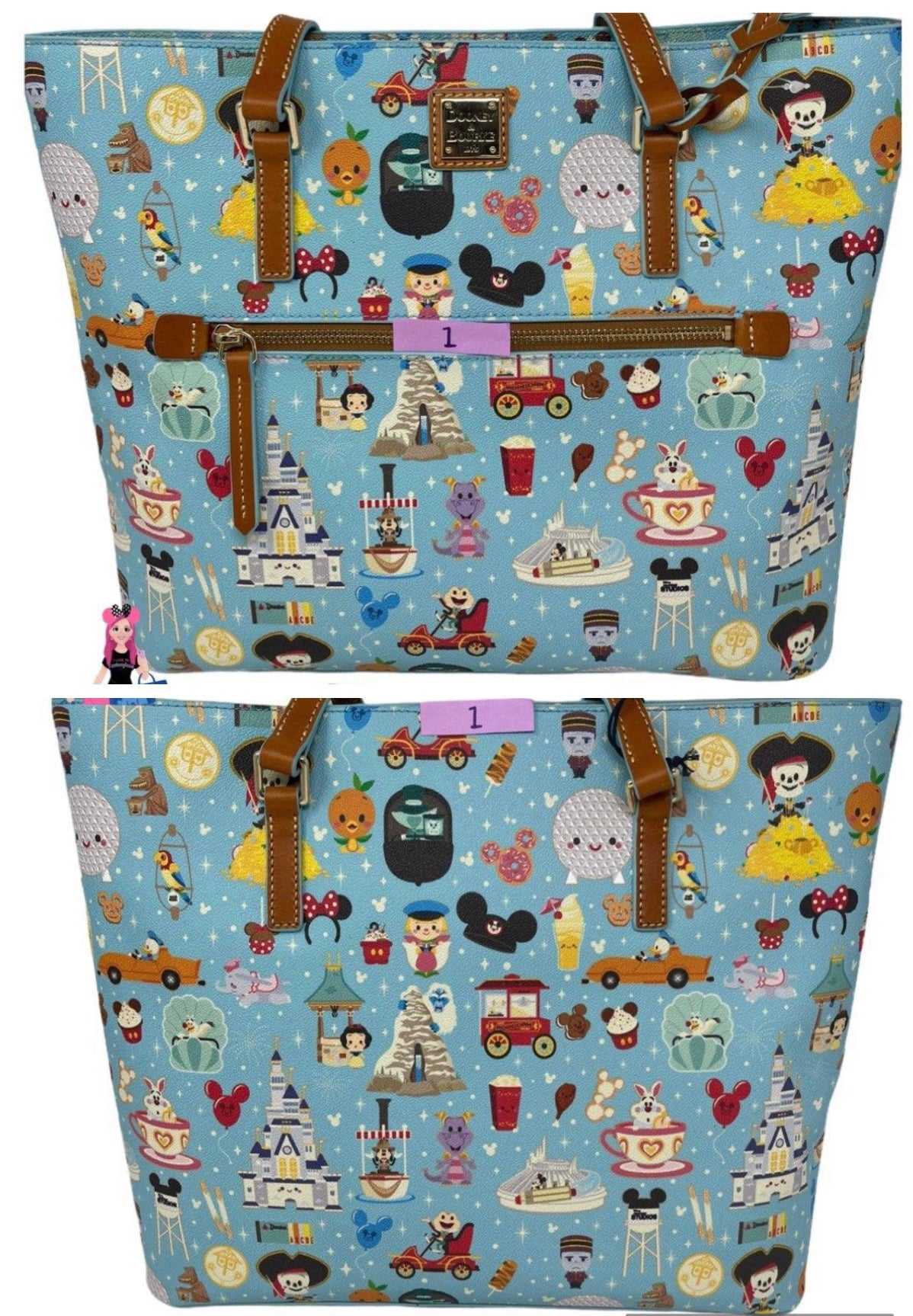 Disney Parks Dooney & Bourke Tote Bag Purse by Jerrod Maruyama