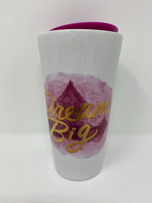 Disney Dream Big Princess Travel Ceramic Mug with Closing Lid