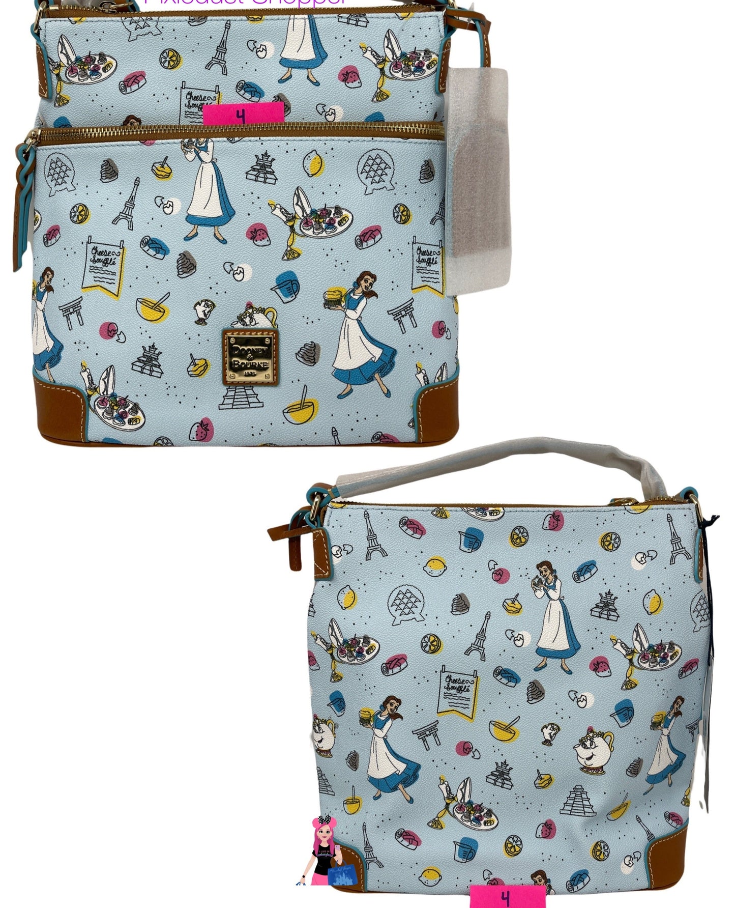 Disney Epcot Food & Wine Festival 2021 Beauty and the Beast Dooney & Bourke Lett