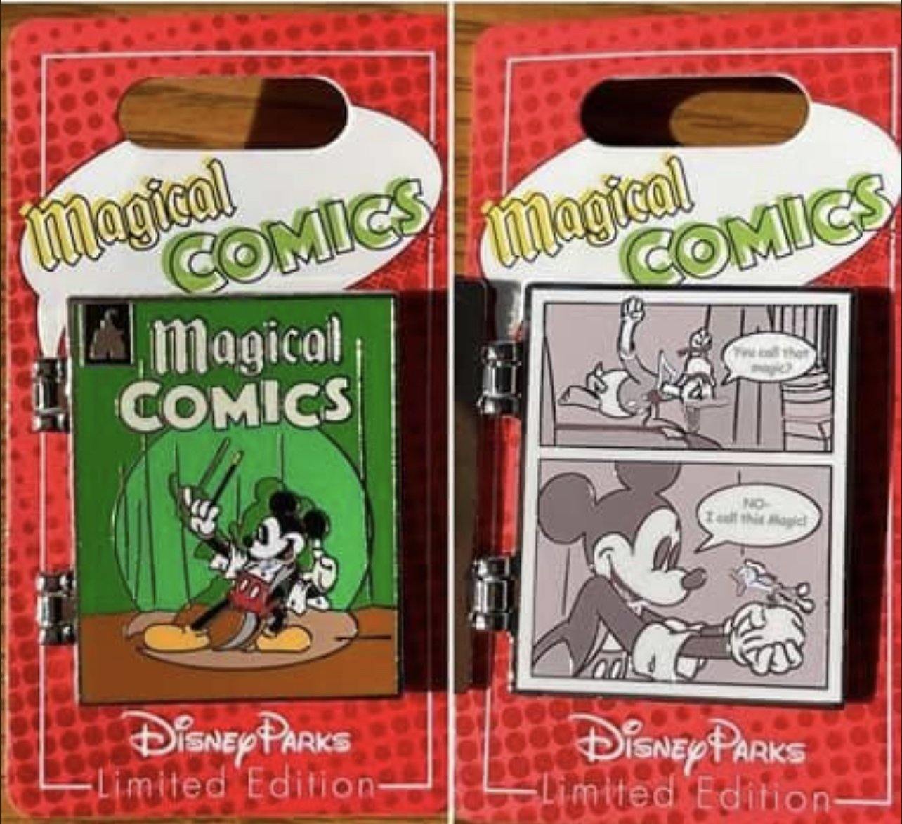 Disney Magical Comics Magician Mickey Pin Limited Edition 2500 - World of Treasures