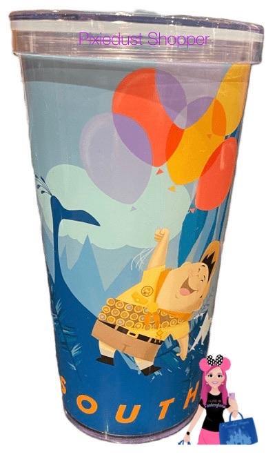 Disney UP Paradise Falls Tumbler Cup with Straw - World of Treasures