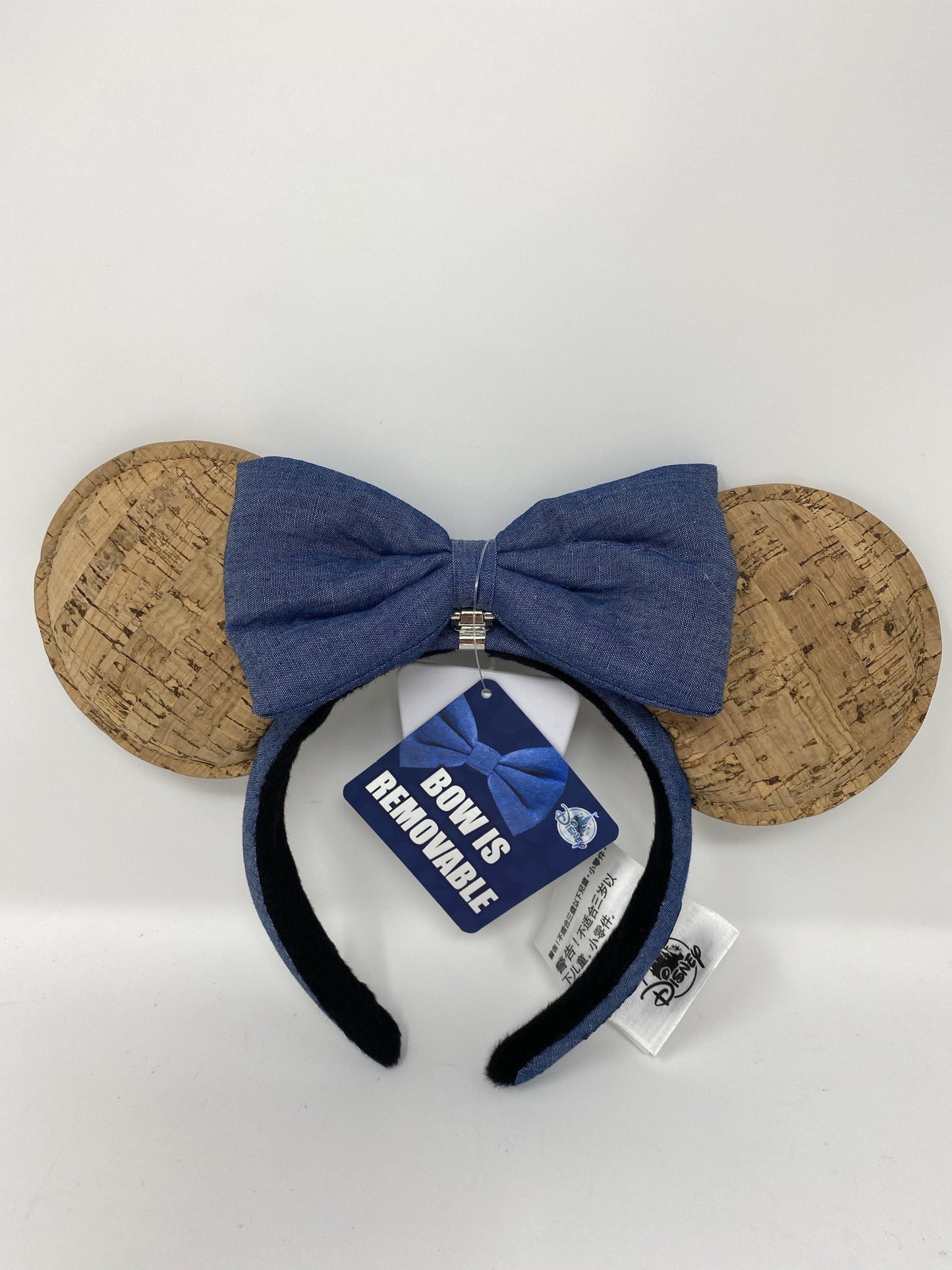 Disney Cork Pin Minnie or Mickey Ear Headband (Bow is Removable) - World of Treasures