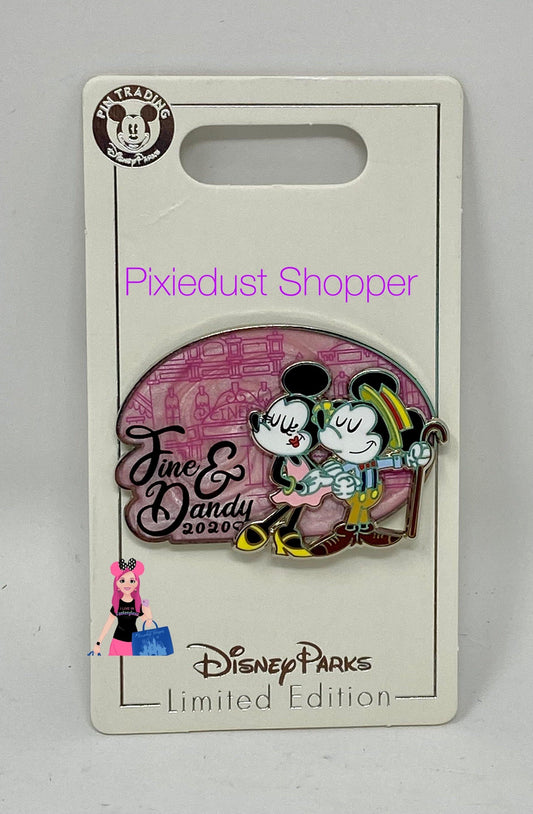 Disney Fine & Dandy Fall 2020 Mickey and Minnie Dapper Days Pin-Limited Edition - World of Treasures