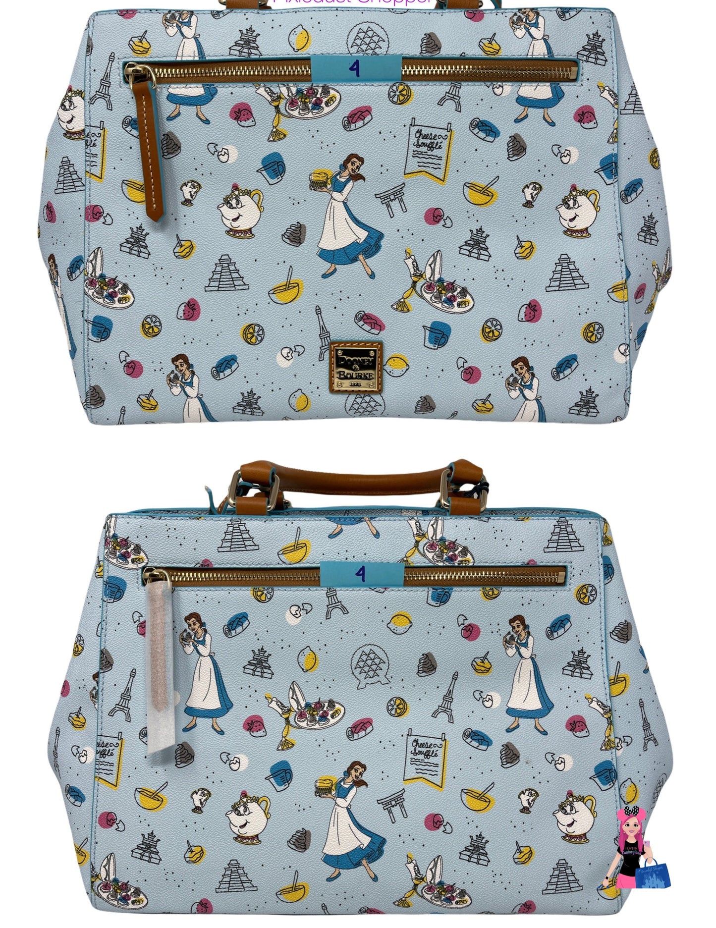 Disney Epcot Food & Wine Festival 2021 Beauty and the Beast Dooney & Bourke Zip