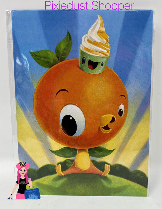 Disney Festival of Arts "Sweet Sunshine" Orange Bird by Kristin Tercek 5X7" POSTCARD - World of Treasures