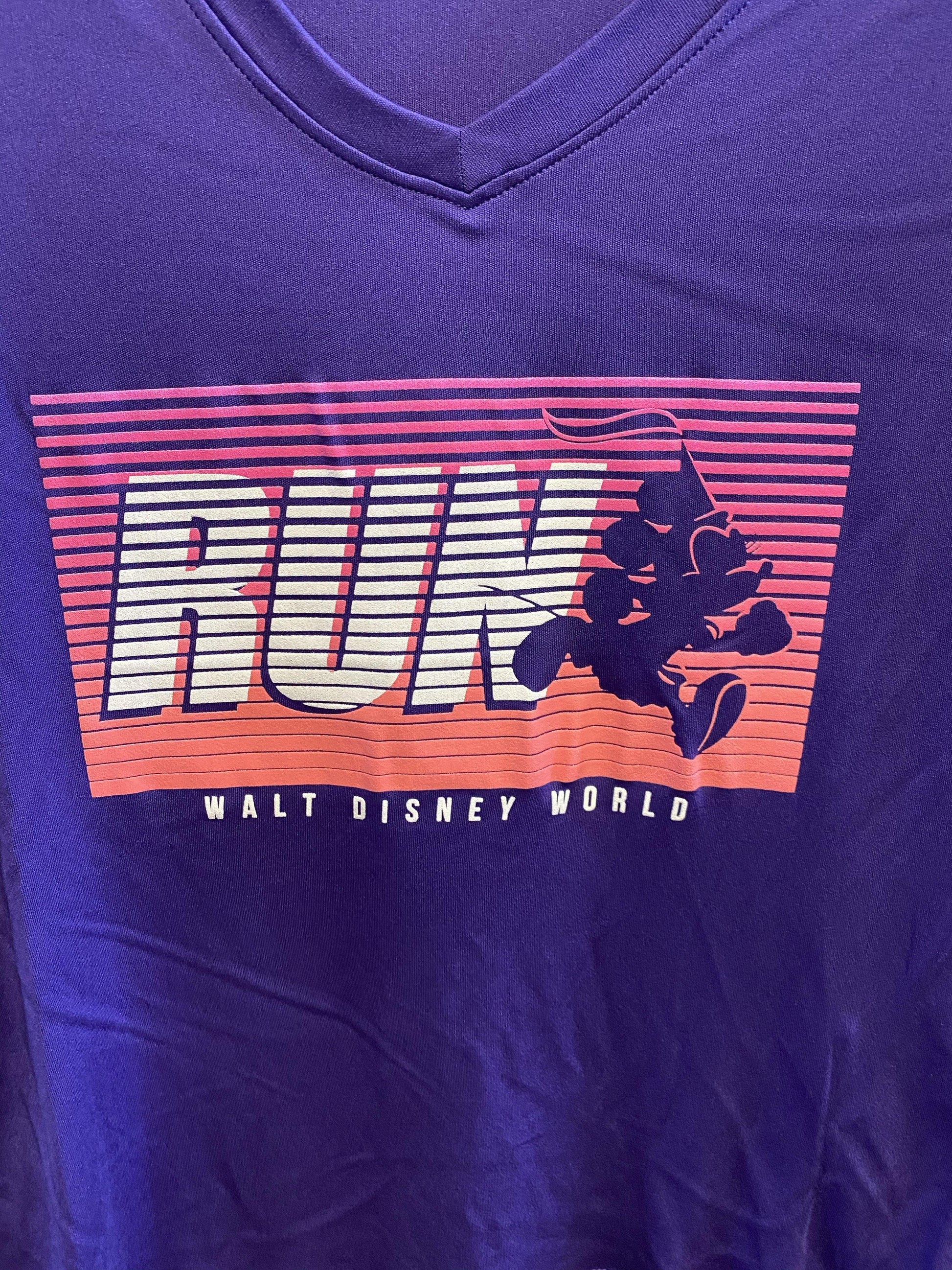 RunDisney Minnie Run Dri Fit V Neck Ladies Shirt – World of Treasures