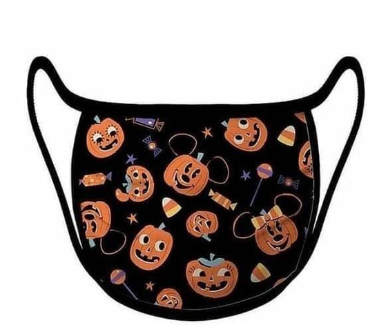 Disney Mickey and Minnie Pumpkin Halloween Face Mask - World of Treasures