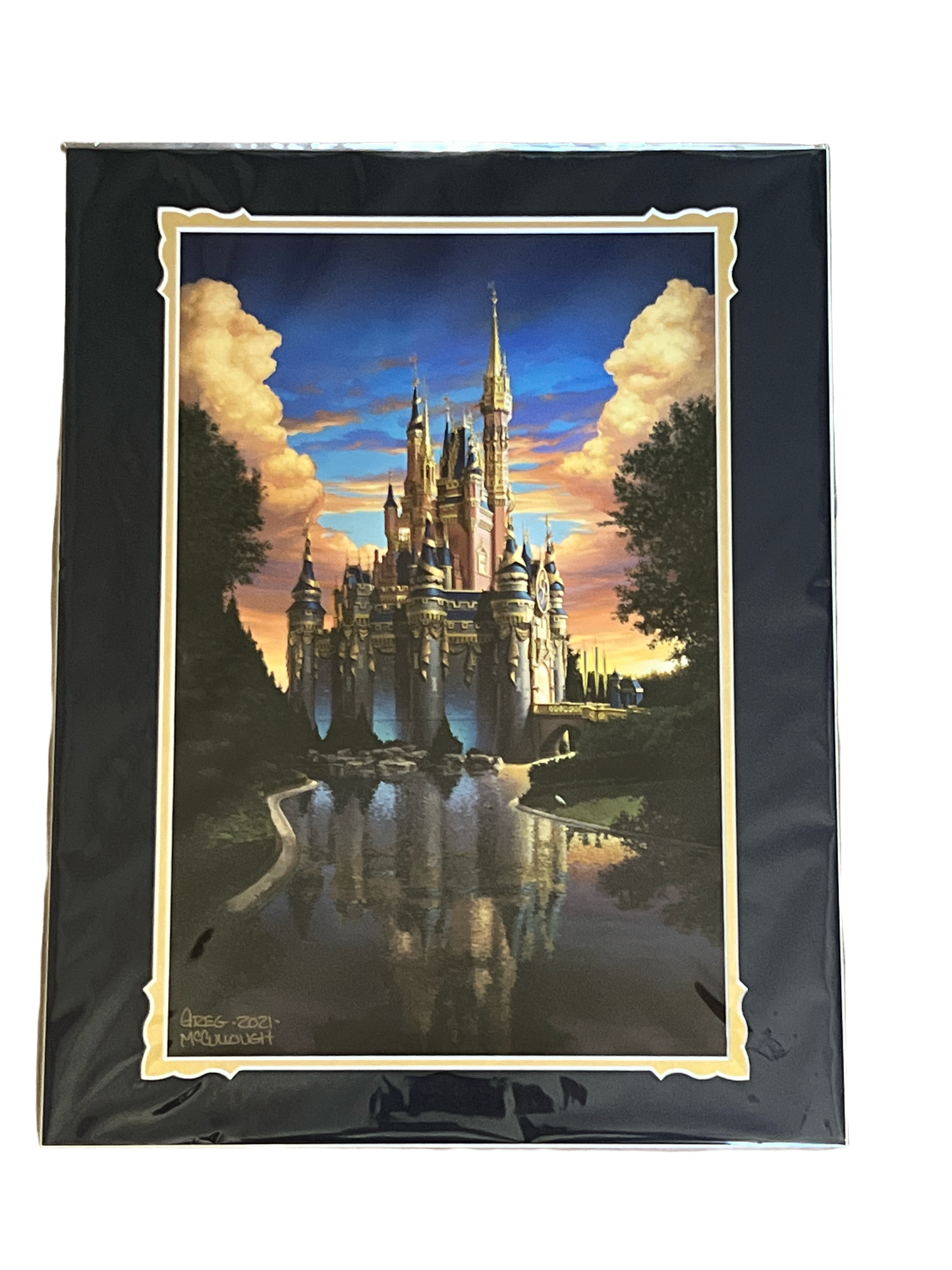 Disney “Magical Reflection 50th” matted print SIGNED by Greg McCullough