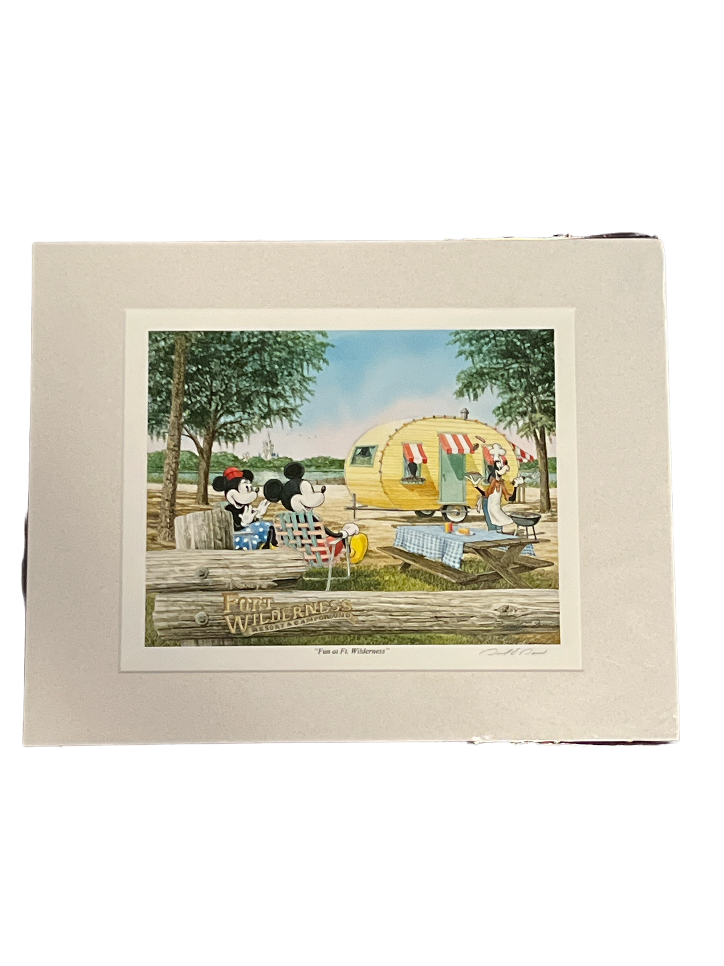 Disney David Doss “Fun at Ft. Wilderness” 11x14 Print Including Mat