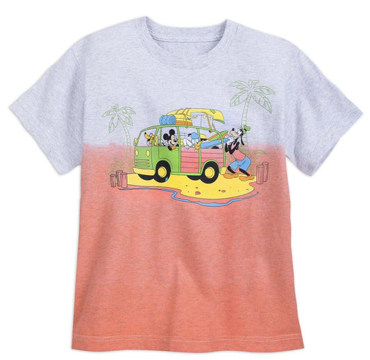 Disney Kids Shirt - Surf Mickey And Friends Dip-Dye T-Shirt - World of Treasures