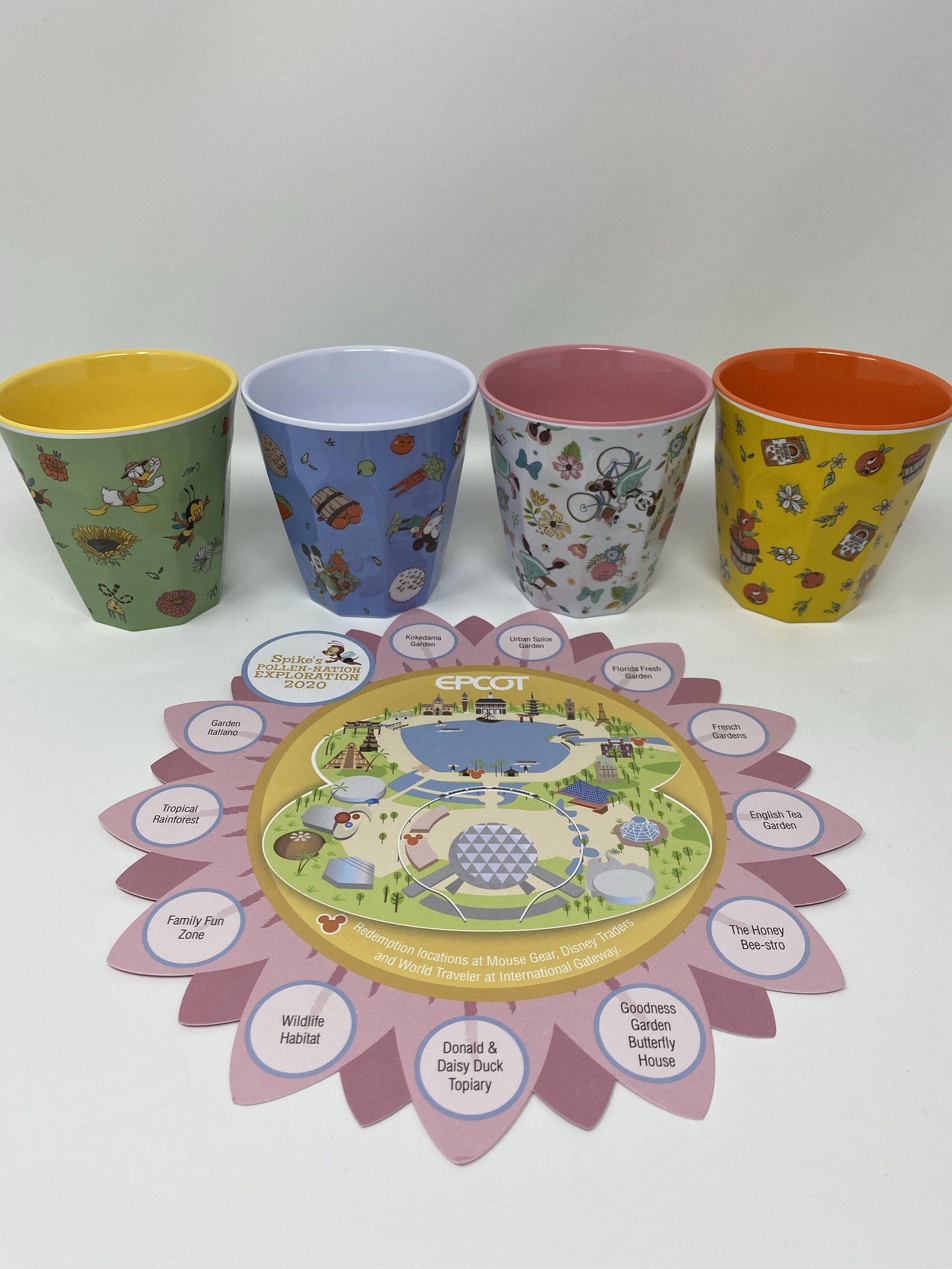 Disney Epcot 2020 Flower and Garden Festival Spike’s Exploration Flower Pot/Cups - World of Treasures