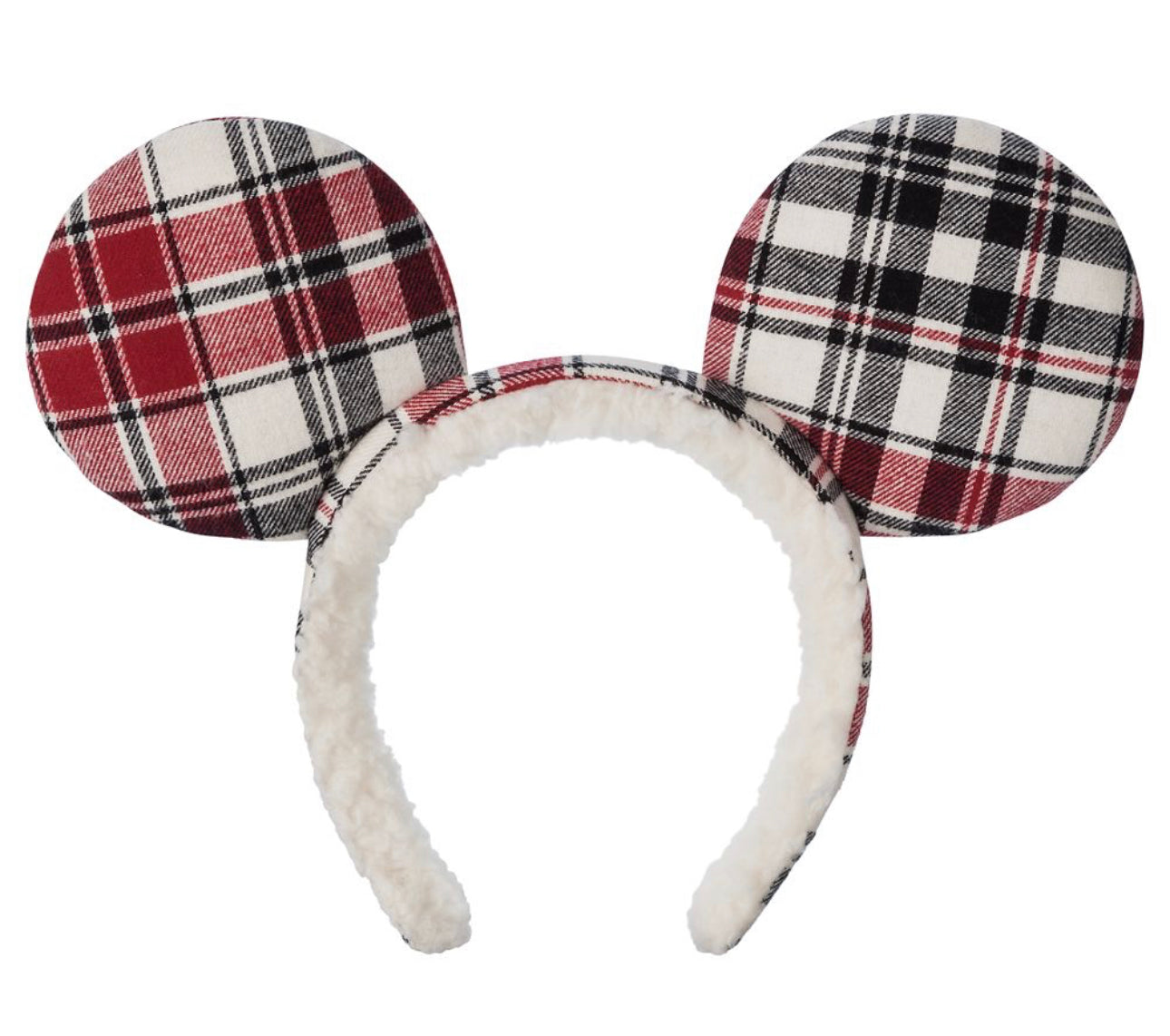 Disney Mickey Plaid Joy Holiday Ear Headband Christmas 2022