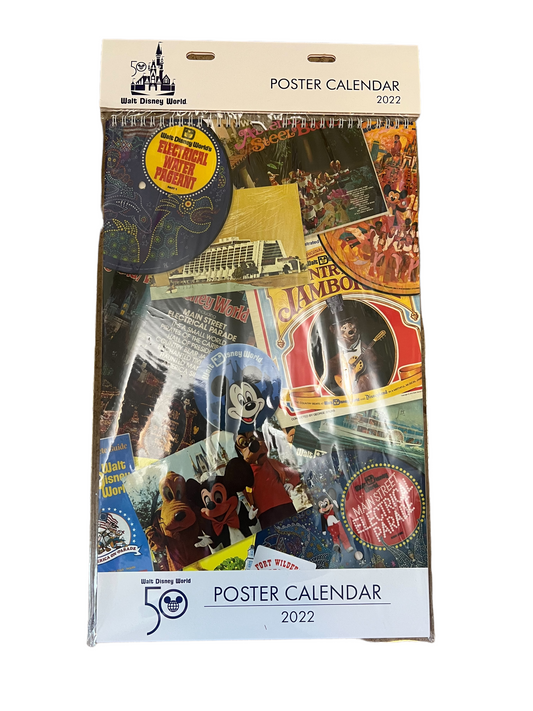 Walt Disney World 50th Anniversary 2022 Poster Calendar