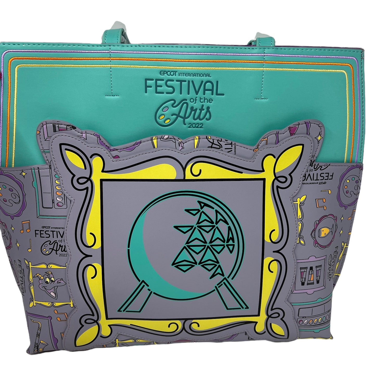 Disney Epcot Festival of Arts 2022 Figment Loungefly Tote