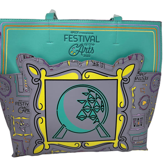 Disney Epcot Festival of Arts 2022 Figment Loungefly Tote