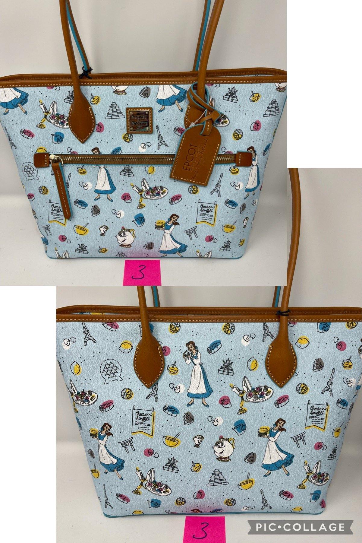 Disney Epcot Food & Wine Festival 2021 Beauty and the Beast Dooney & Bourke Shopper Tote - World of Treasures