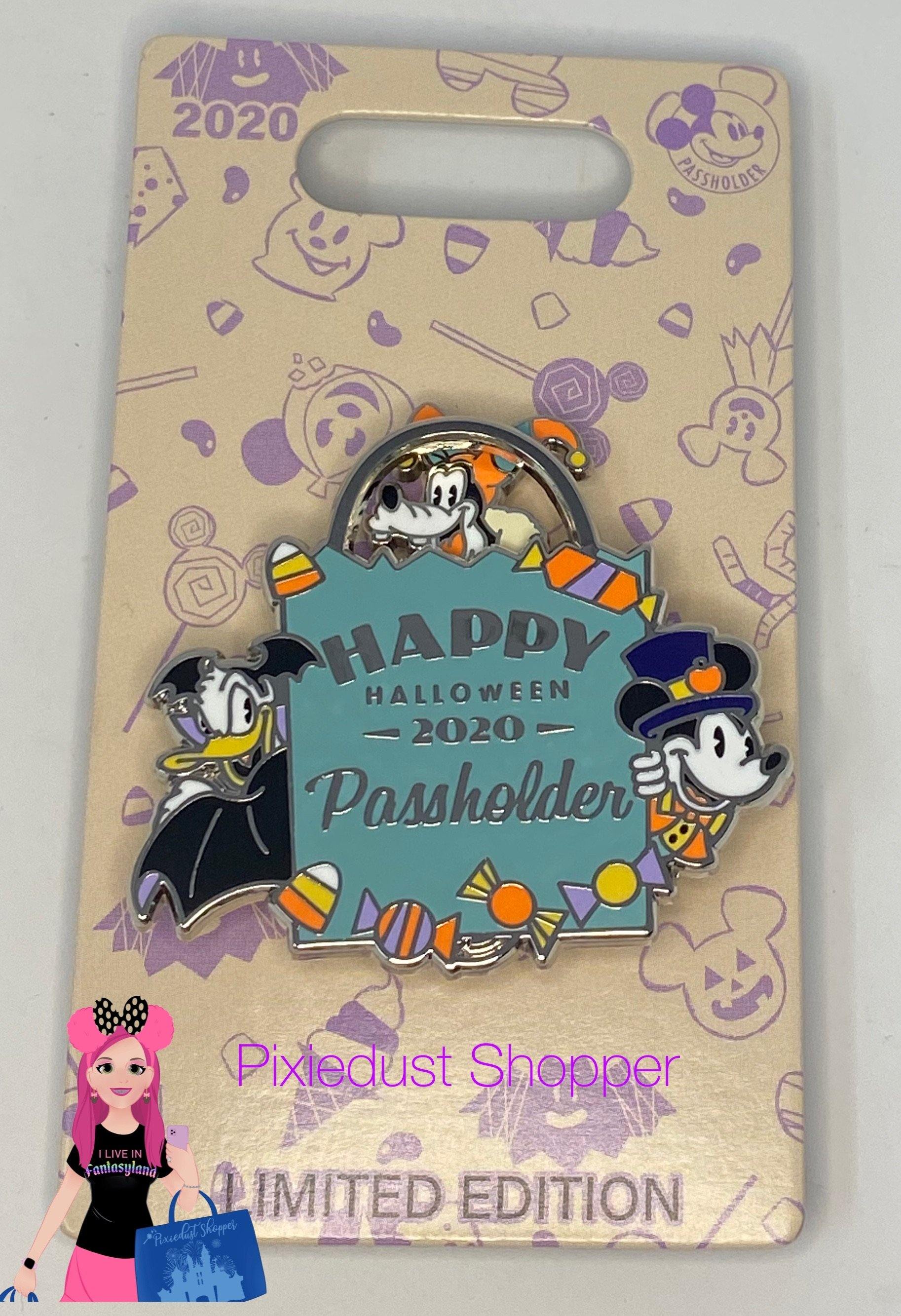 Disney Happy Halloween 2020 AP Mickey, Goofy, Donald Pin-Limited Edition - World of Treasures