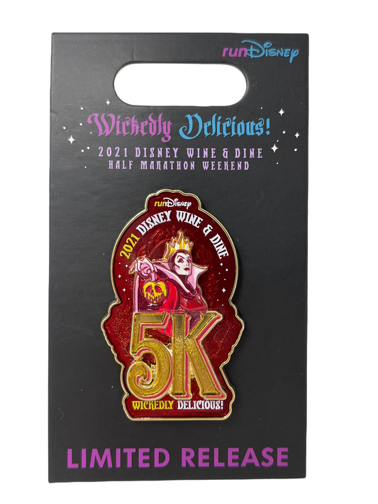 RunDisney Villains Wine and Dine 2021 5k Pin