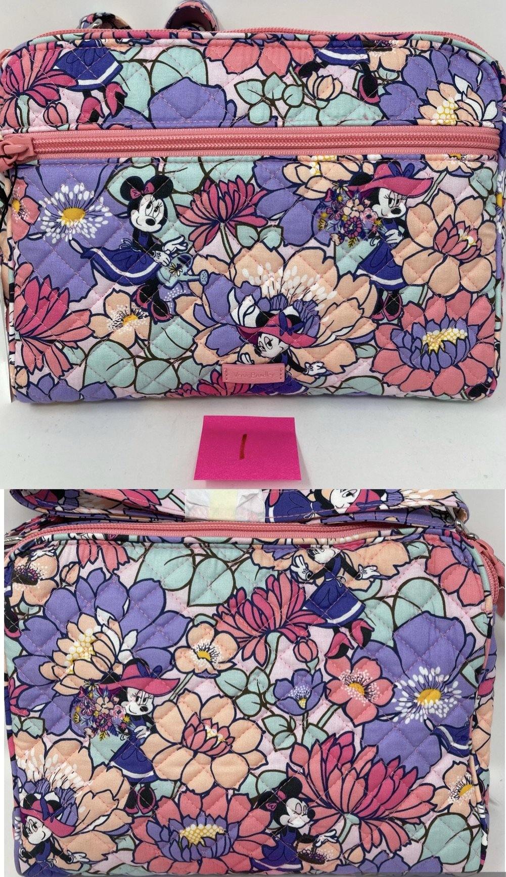 Disney Minnie Mouse Garden Party Triple Compartment Crossbody Bag by Vera Bradley - World of Treasures