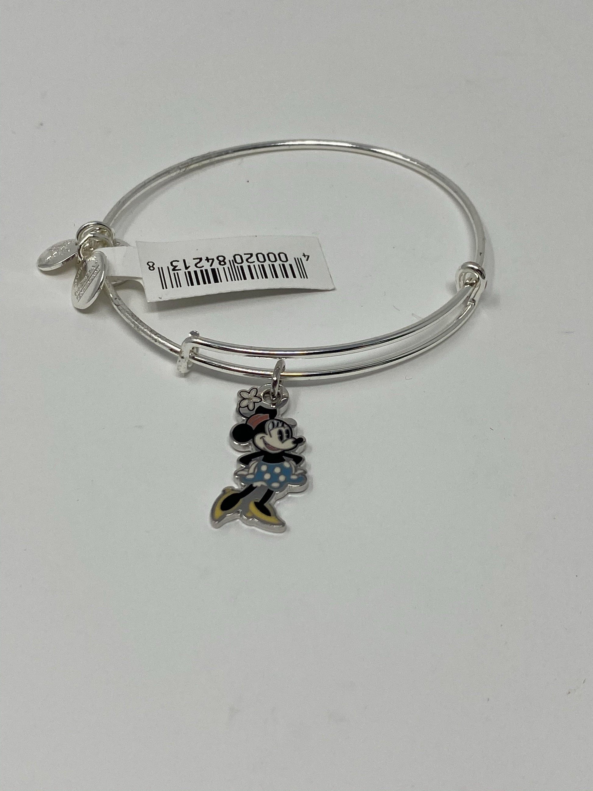 Disney Minnie Mouse Silver Alex and Ani Bracelet - World of Treasures