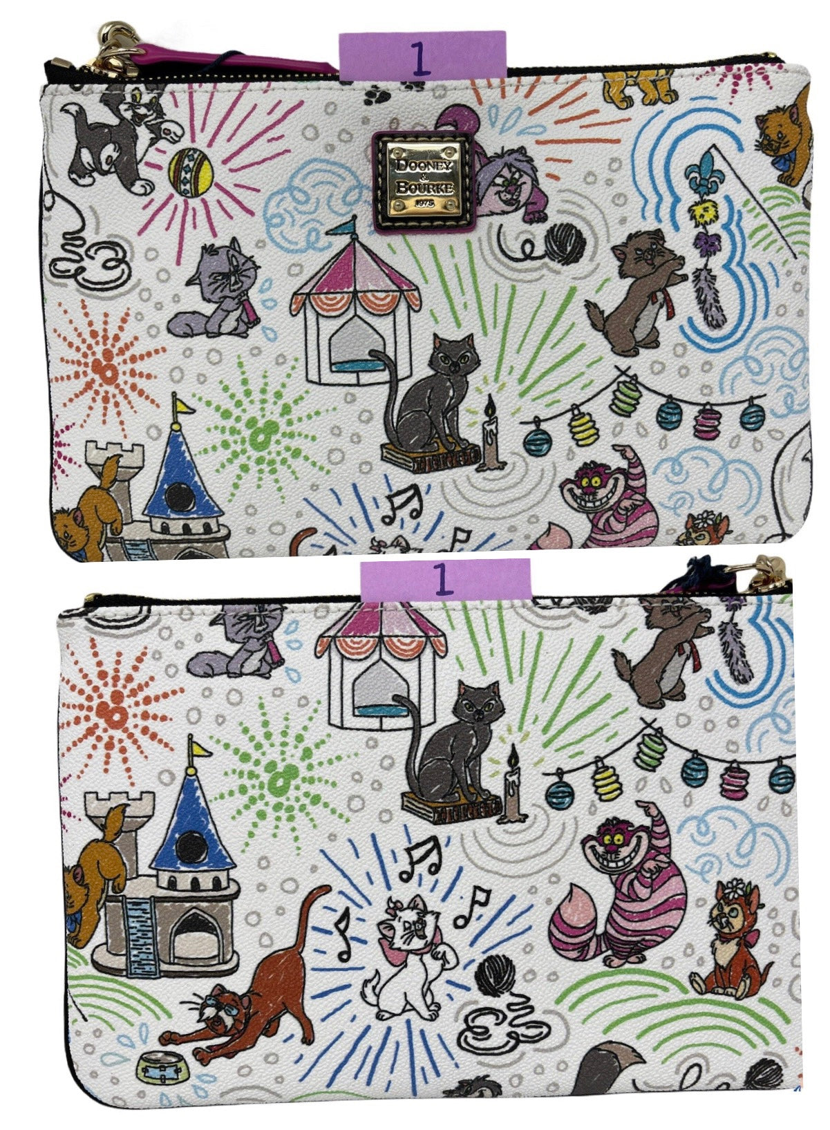 Disney Cats Sketch Dooney & Bourke Wristlet Wallet