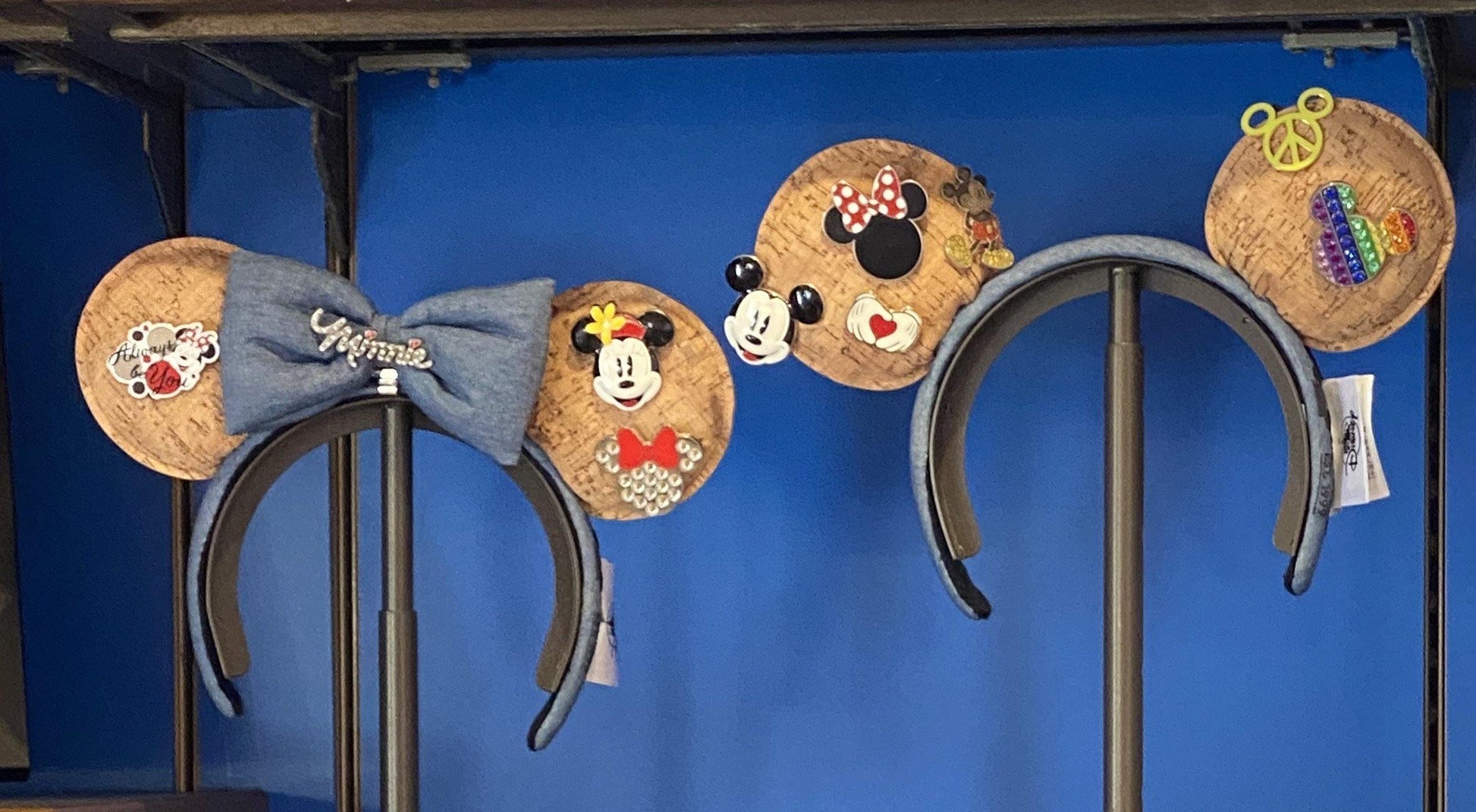 Disney Cork Pin Minnie or Mickey Ear Headband (Bow is Removable) - World of Treasures