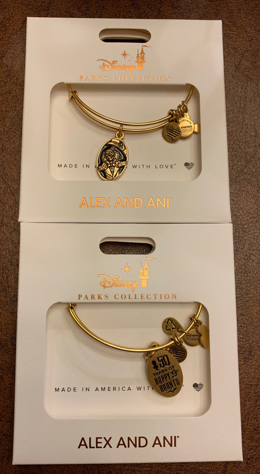 Disney Haunted Mansion Hatbox Ghost Alex & Ani Bracelet Bangle