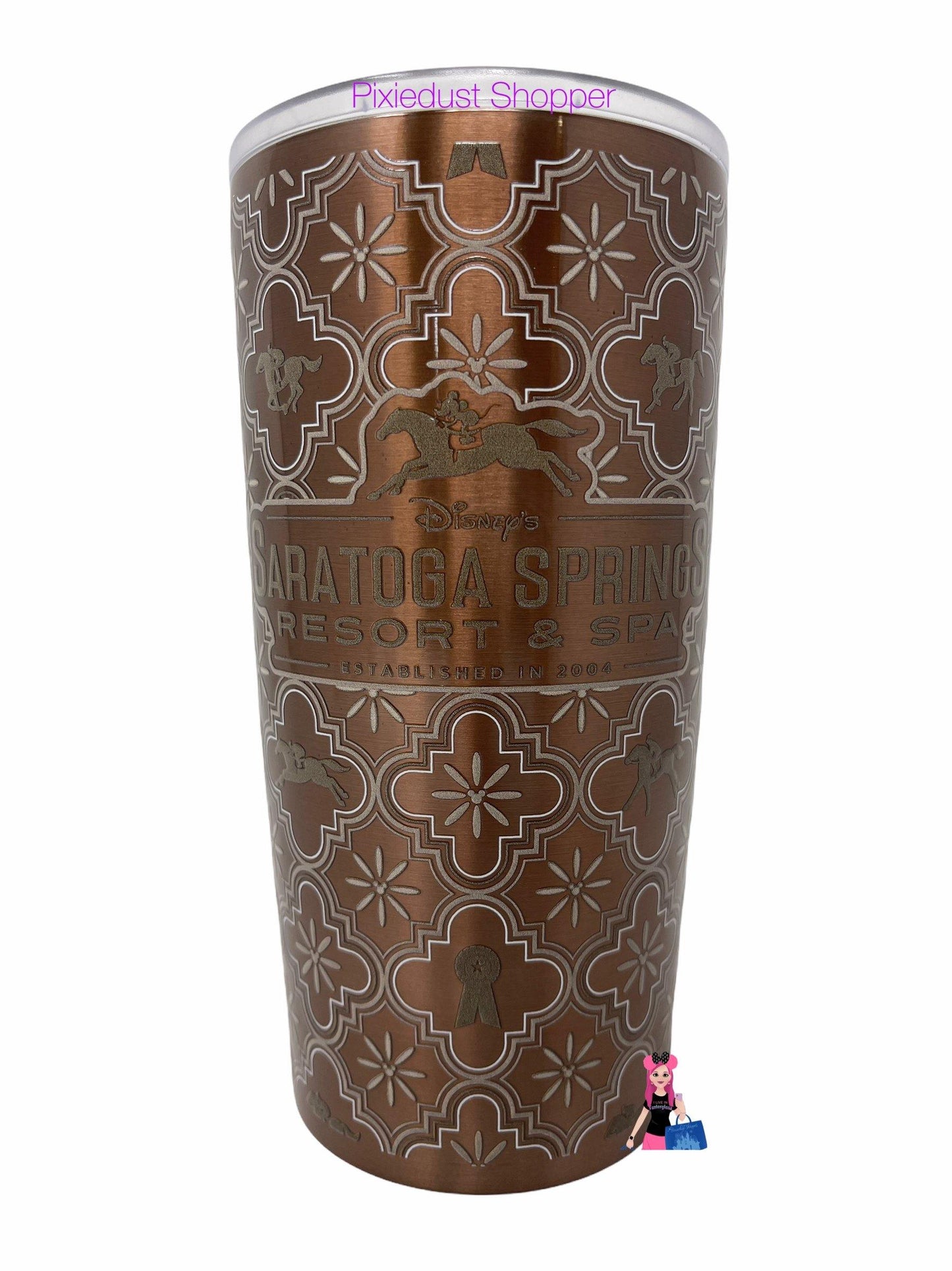 Disney’s Saratoga Springs Resort & Spa Stainless Steel Tumbler With Lid - World of Treasures