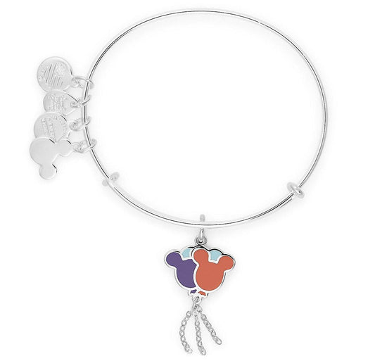 Disney Mickey Mouse Balloons Silver Alex and Ani Bracelet - World of Treasures