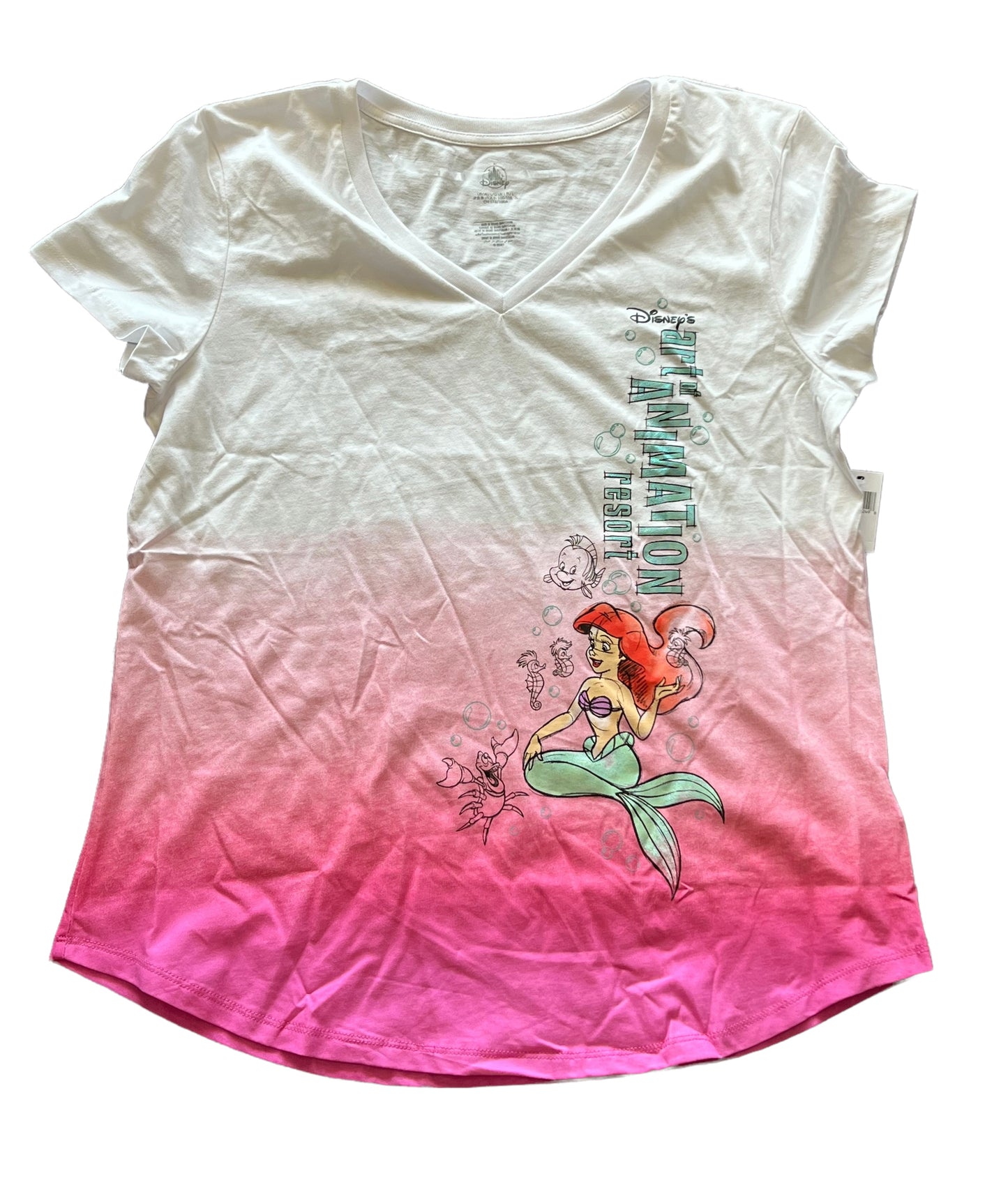 Disney Art of Animation Glitter Ariel Ladies Shirt