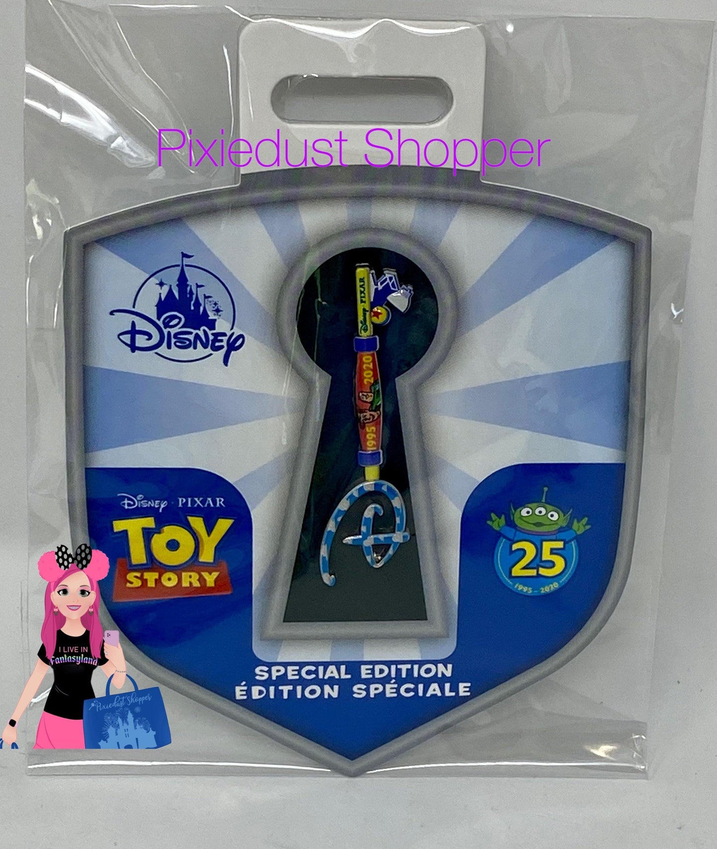 Disney Toy Story 25th Anniversary Collectible Key Pin – Special Edition - World of Treasures