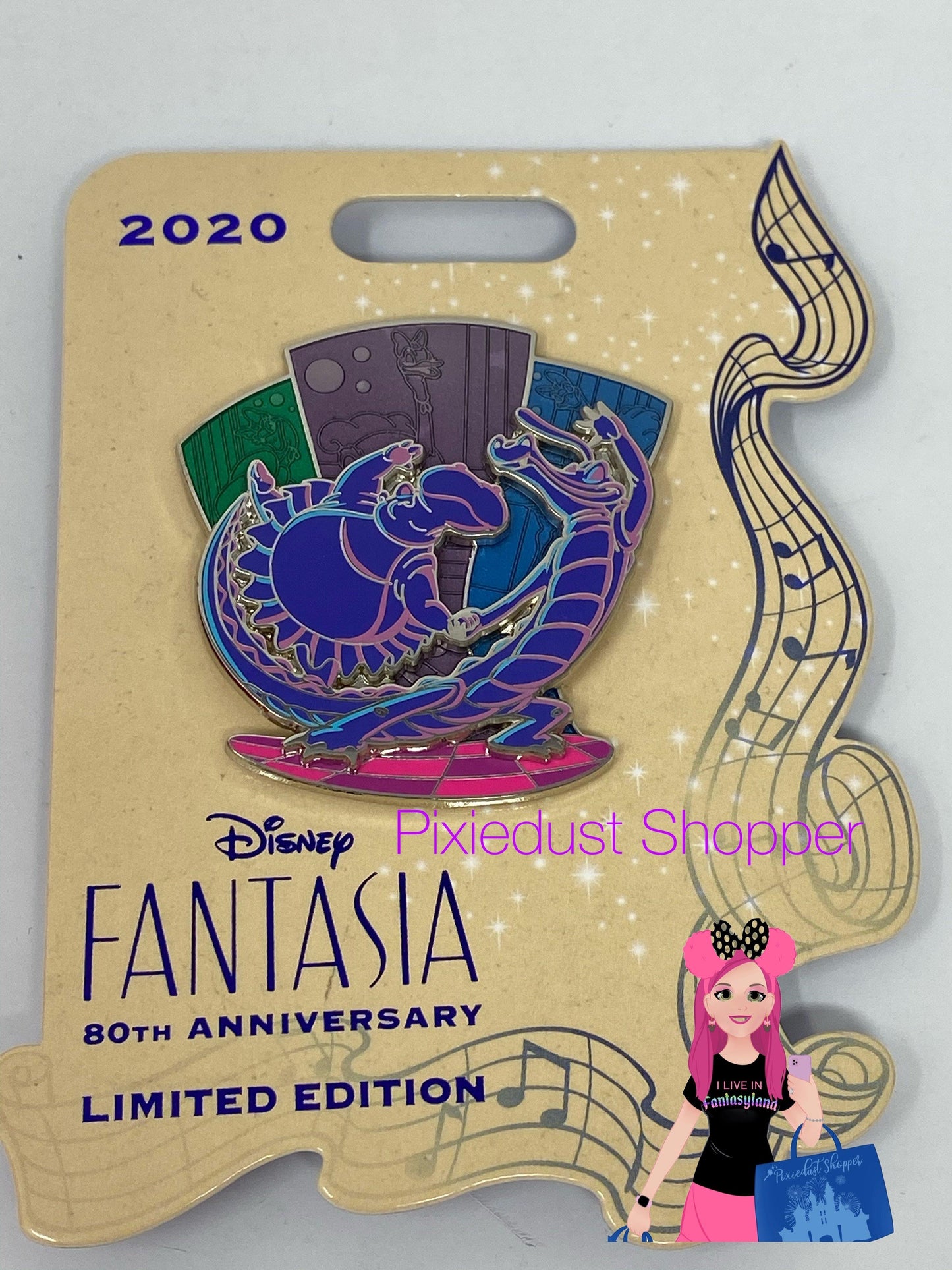 Disney Fantasia 80th Anniversary Dancing Hippo and Alligator Pin-Limited Edition - World of Treasures