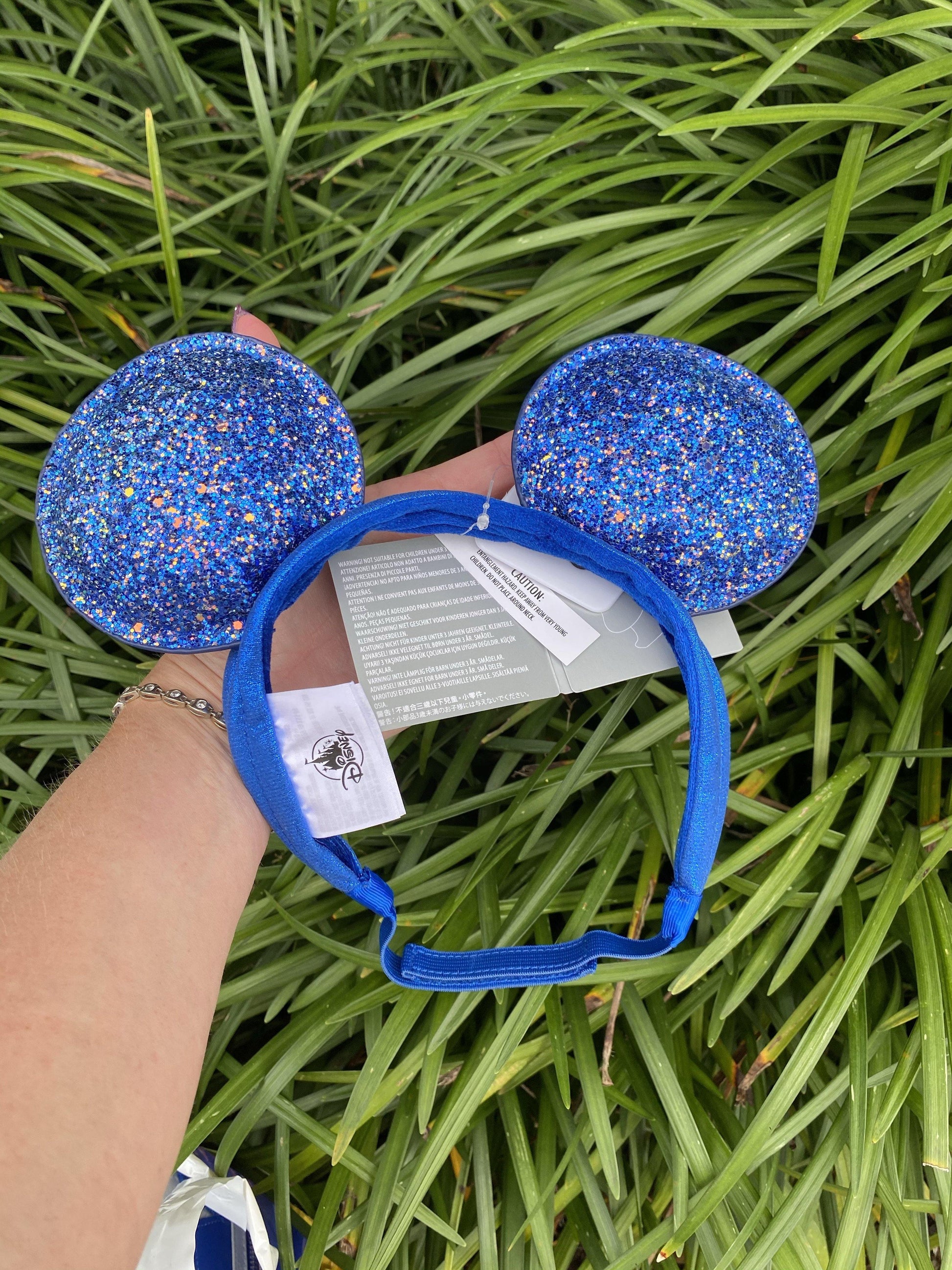 Disney Mickey Mouse Adjustable  Ear Headband – Wishes Come True Blue - World of Treasures