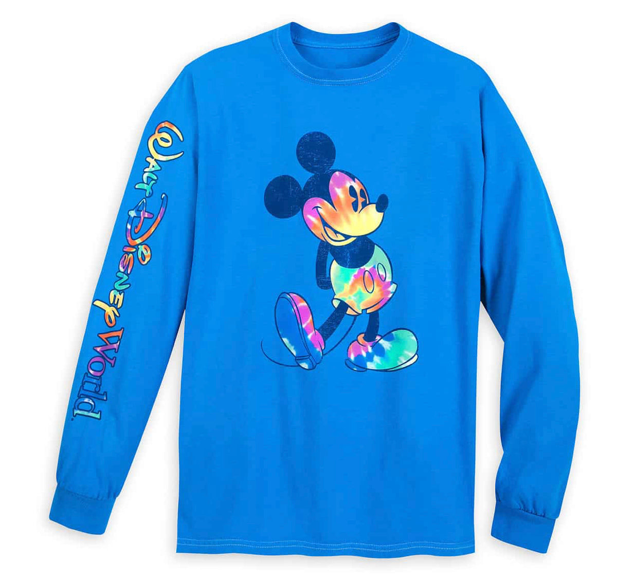 Walt Disney World Mickey Tie Dye Long Sleeve Shirt Small