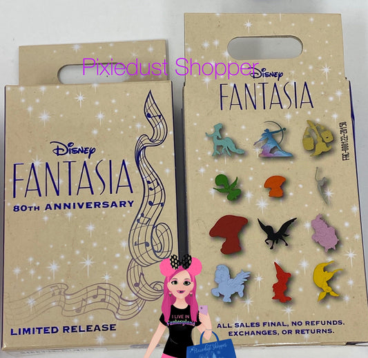 Disney Fantasia 80th Anniversary Mystery 2 Pin Sealed Box - World of Treasures