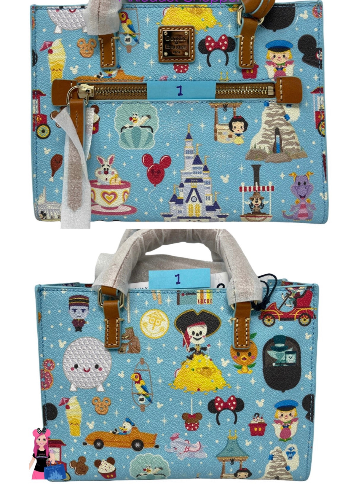 Disney Parks Dooney & Bourke Zip Crossbody Bag by Jerrod Maruyama