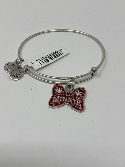 Disney Minnie Mouse Sweet and Cute Bow Silver Alex and Ani Bracelet - World of Treasures