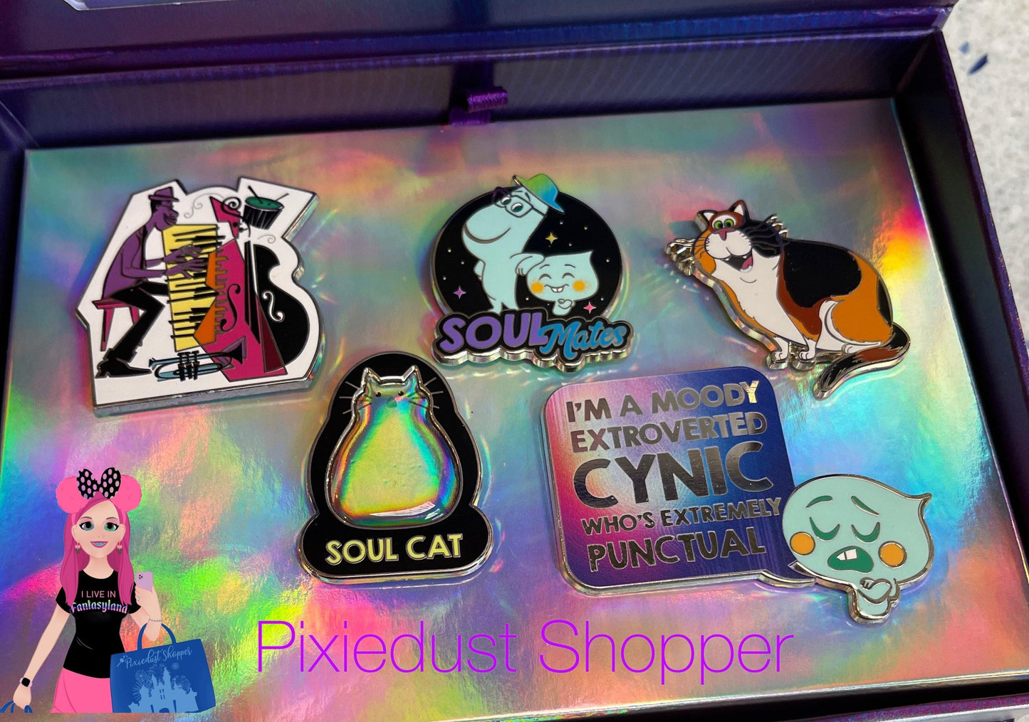 Disney Pixar Soul 5 Pin Limited Edition Pin Set - World of Treasures