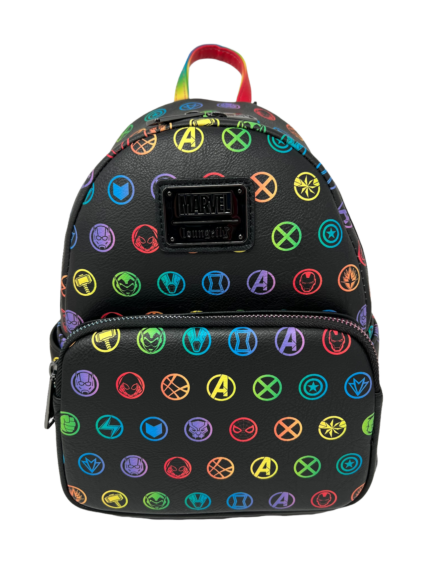 Disney Rainbow Marvel Symbol Loungefly Backpack
