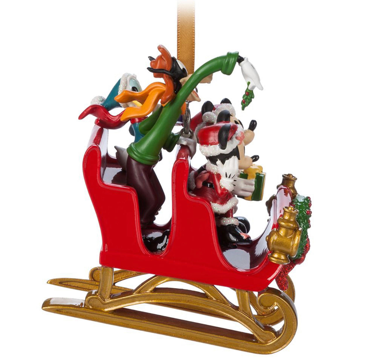 Disney Santa Mickey and Friends in Sleigh Ornament