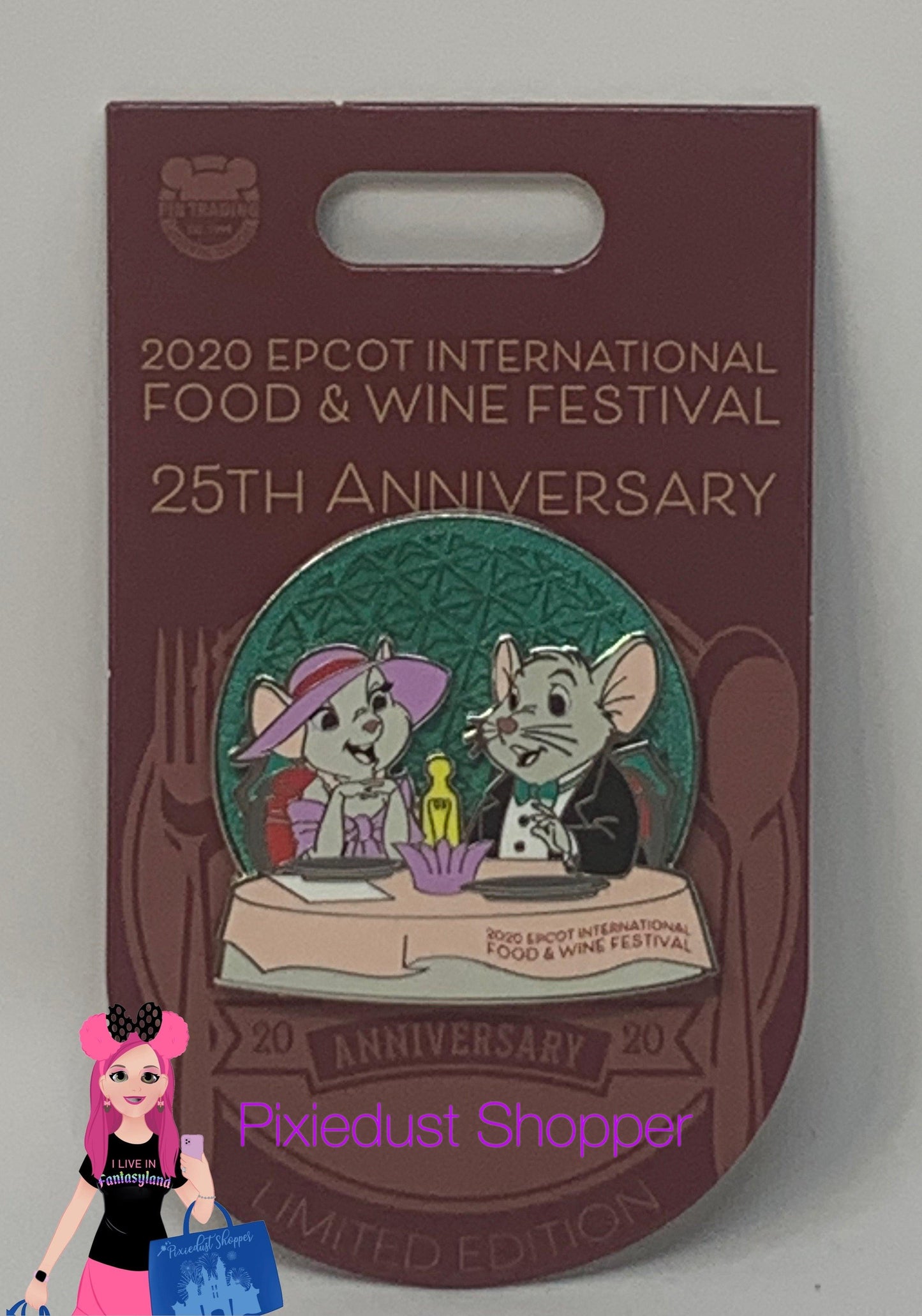 Disney Epcot Food and Wine Festival 2020 Rescuers Down Under Pin-LE 3000 - World of Treasures