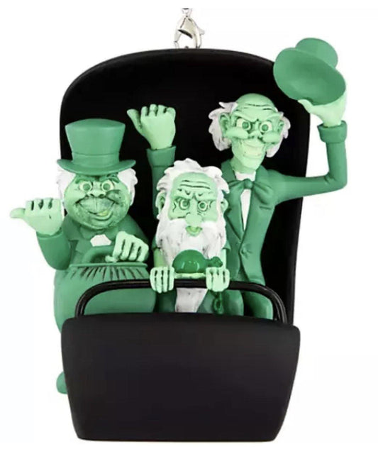 Disney Haunted Mansion Glow in the Dark Hitchhiking Ghosts in Doom Buggy Ornament - World of Treasures