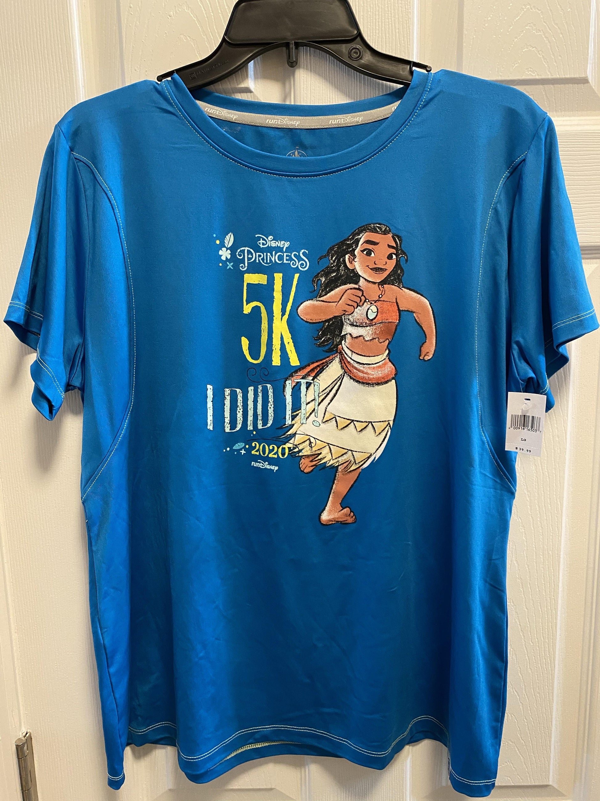 RunDisney 2020 Princess Half Marathon Moana 5K I Did It Finisher Shirt - World of Treasures