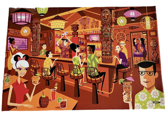 Disney SHAG Trader Sams In the Enchanted Tiki Bar LE Canvas Wrap 101/295 - World of Treasures